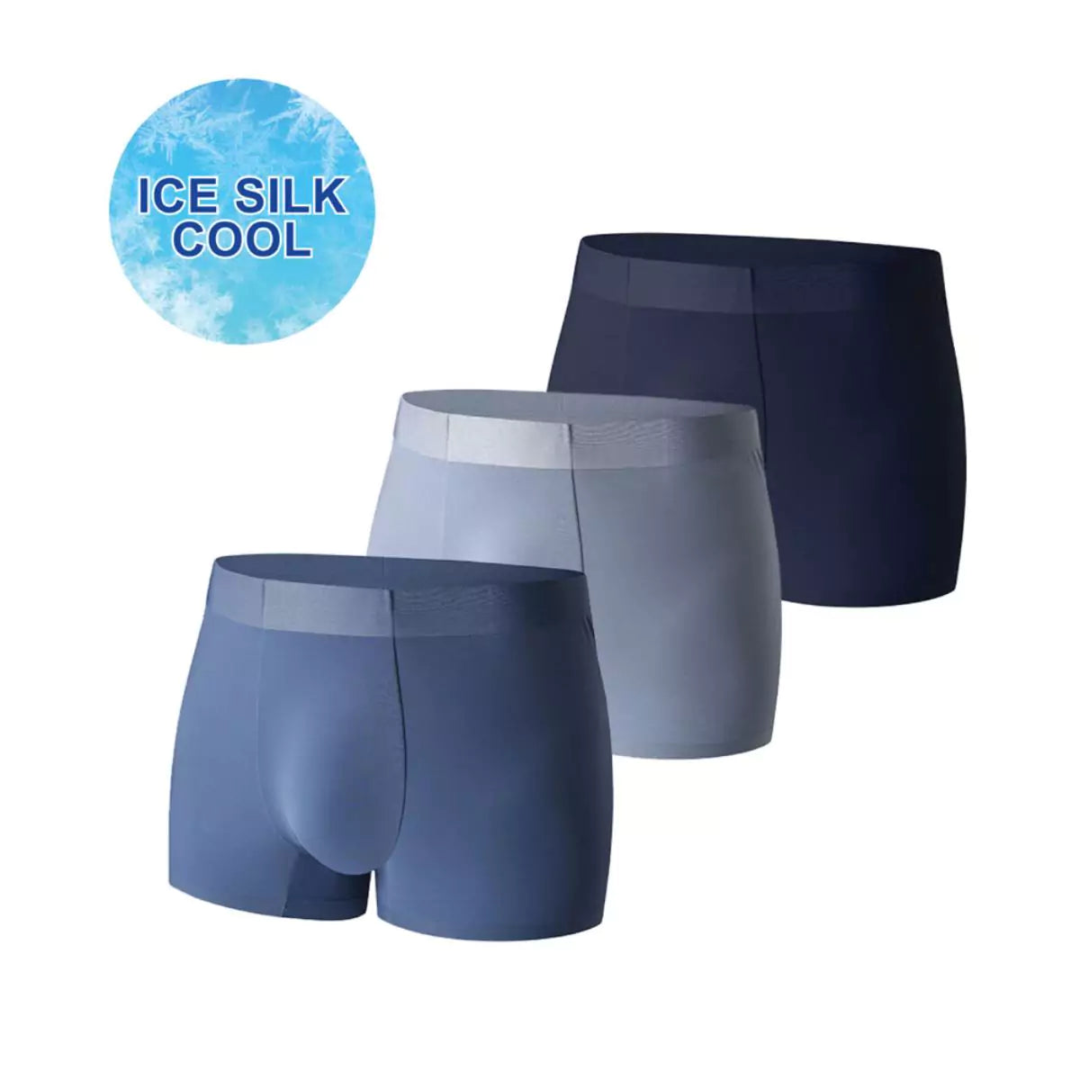 Nylon Spandex Ice Silk Trunks Soft Breathable 100% biodegradable (3 pieces/Pack)